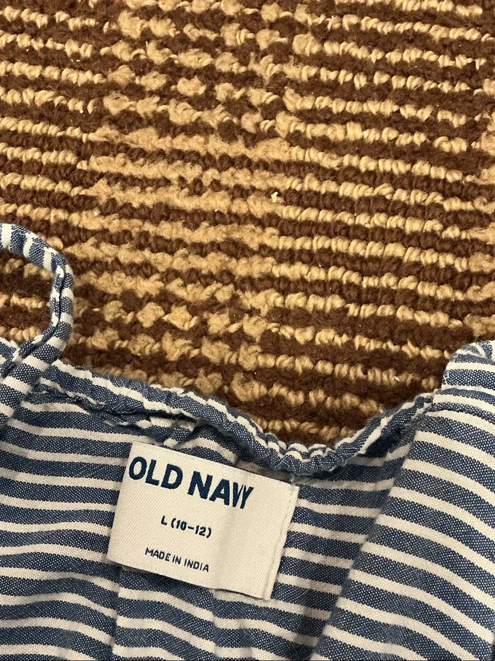 Old Navy Blue and White Striped Girls' Maxi Sundress